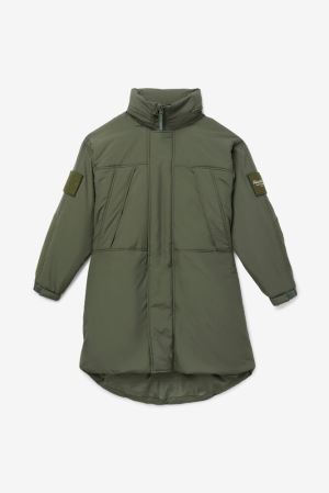 FILA Project 7 Long Padded Coats Khaki,Mens Clothing | CA.YROTQS072